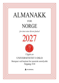 Almanakk for Norge 2027 - for året etter Kristi fødsel