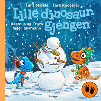 Rasmus og Trym lager snømann