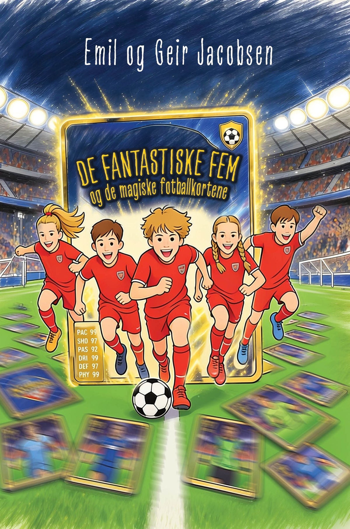 De fantastiske fem og de magiske fotballkortene