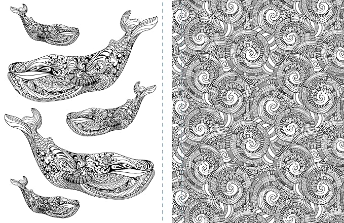 The Tranquil Ocean Mandalas Colouring Book