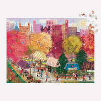 Joy Laforme Autumn at the City Market 1000 Piece Puzzle