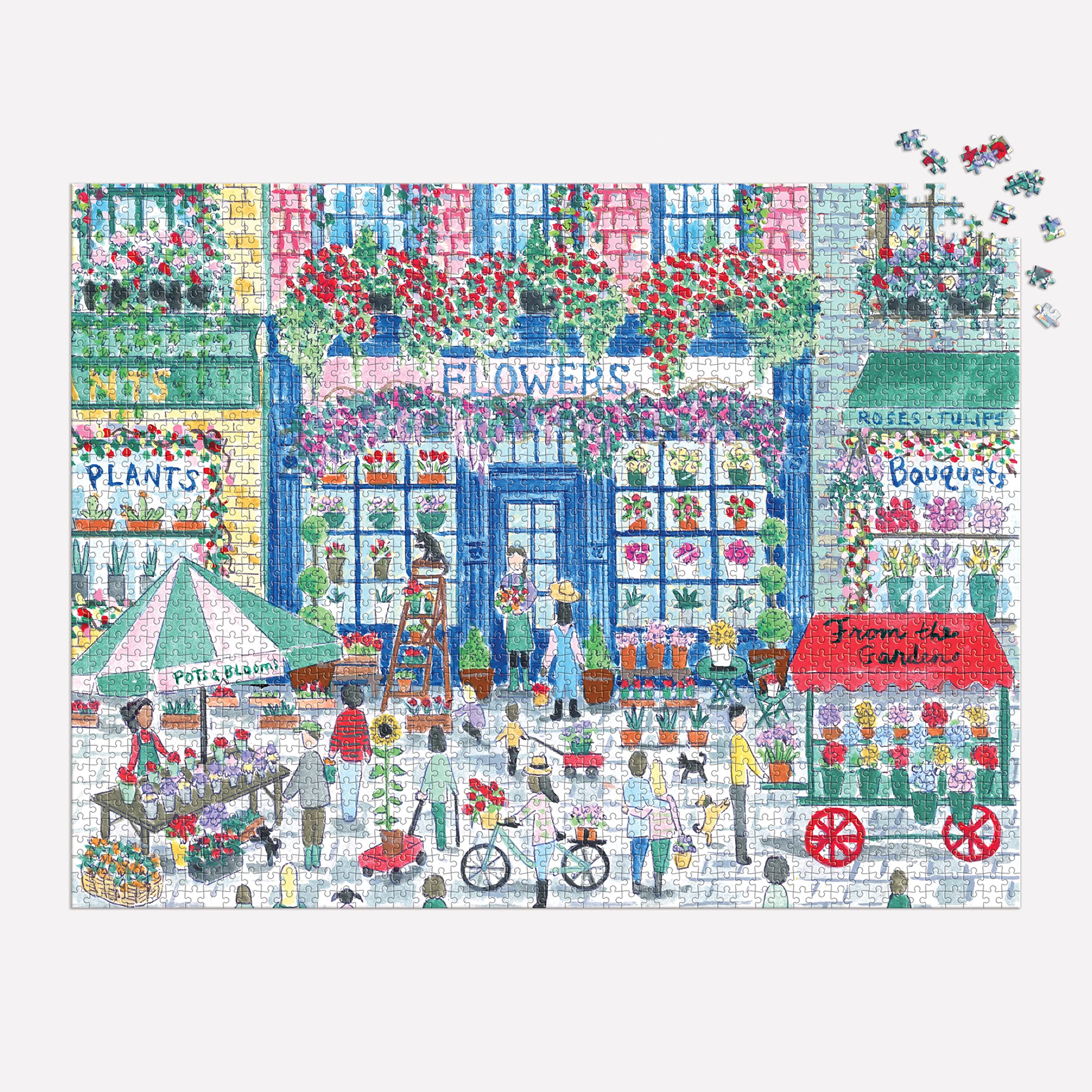 Michael Storrings Market in Bloom Jigsaw Puzzle, Multicoloured, 2000 Pieces
