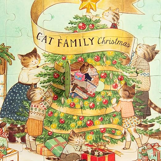 Cat Family Christmas Lift-the-Flap Puzzle
