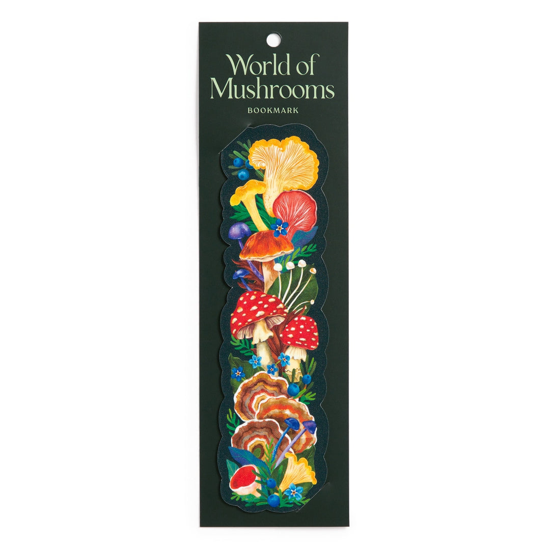 World of Mushrooms Paper Bookmark
