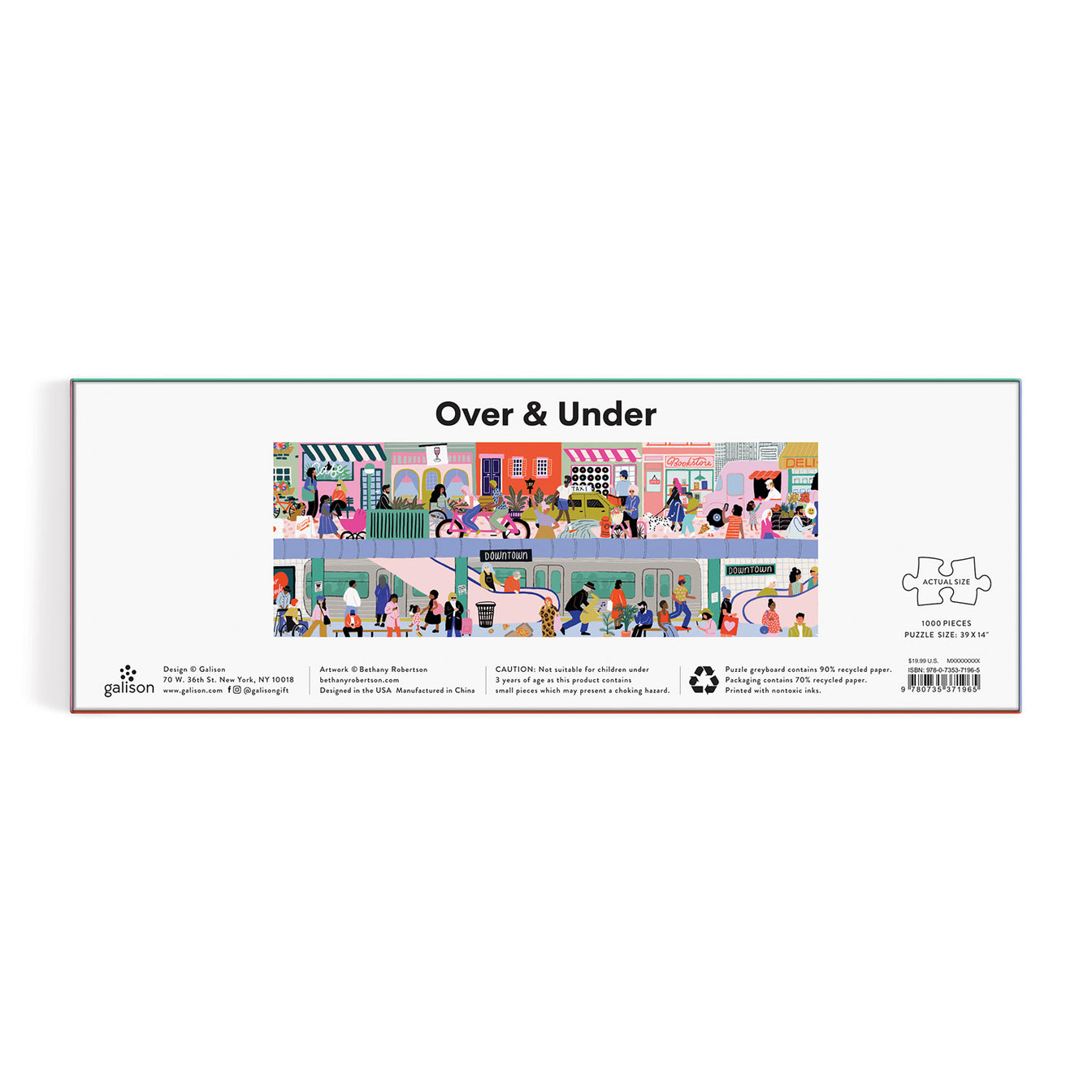 Over & Under 1000 Piece Panoramic Puzzle