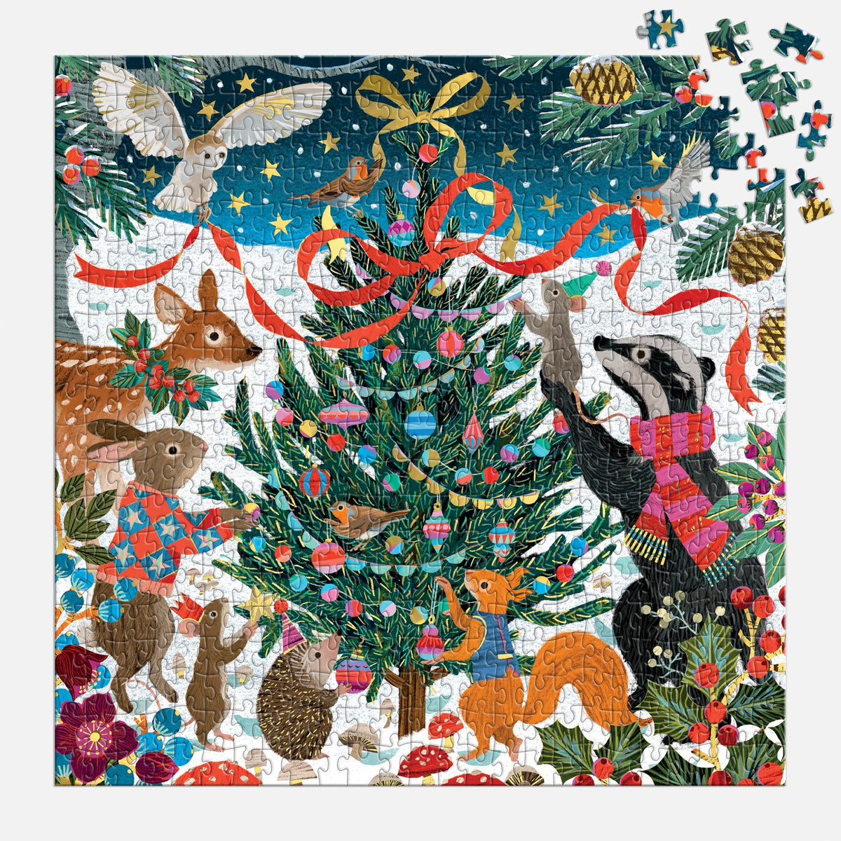 Victoria Ball Woodland Merrymakers 500 Piece Foil Puzzle