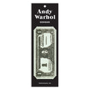 Andy Warhol Dollar Bill Shaped Bookmark