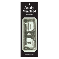 Andy Warhol Dollar Bill Shaped Bookmark