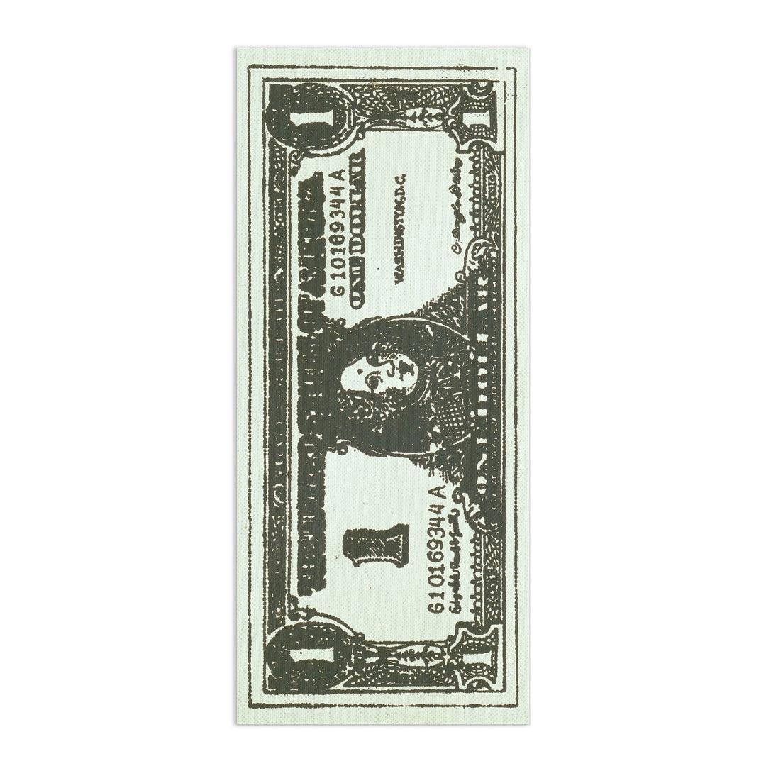 Andy Warhol Dollar Bill Shaped Bookmark