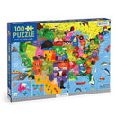 Map of the U.S.A. 100 Piece Puzzle