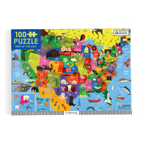 Map of the U.S.A. 100 Piece Puzzle