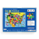 Map of the U.S.A. 100 Piece Puzzle
