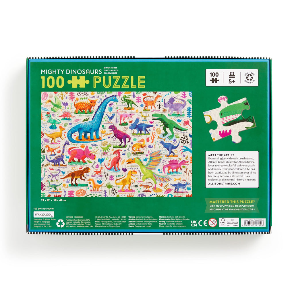 Mighty Dinosaurs 100 Piece Puzzle