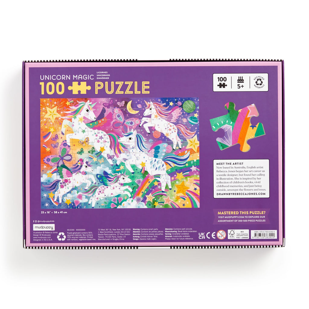 Unicorn Magic 100 Piece Puzzle