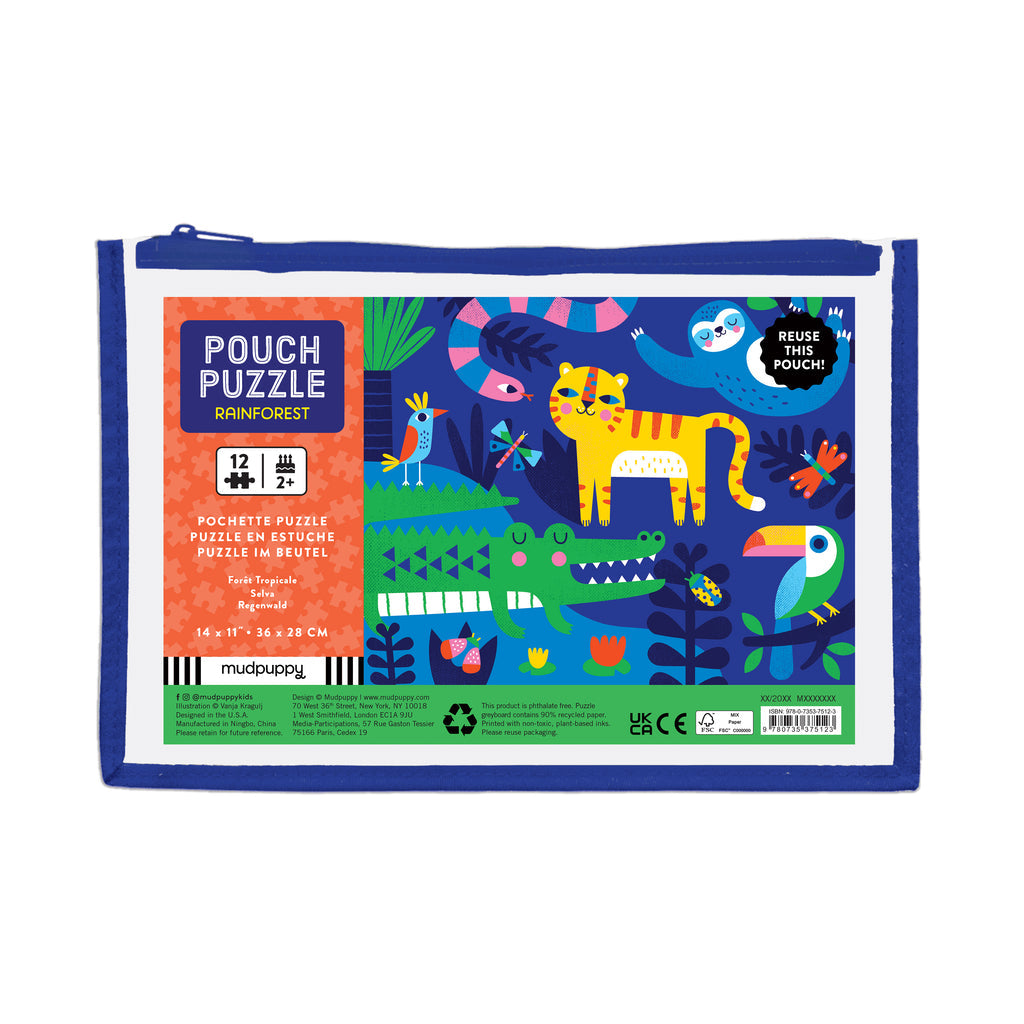 Rainforest 12-Piece Pouch Puzzle