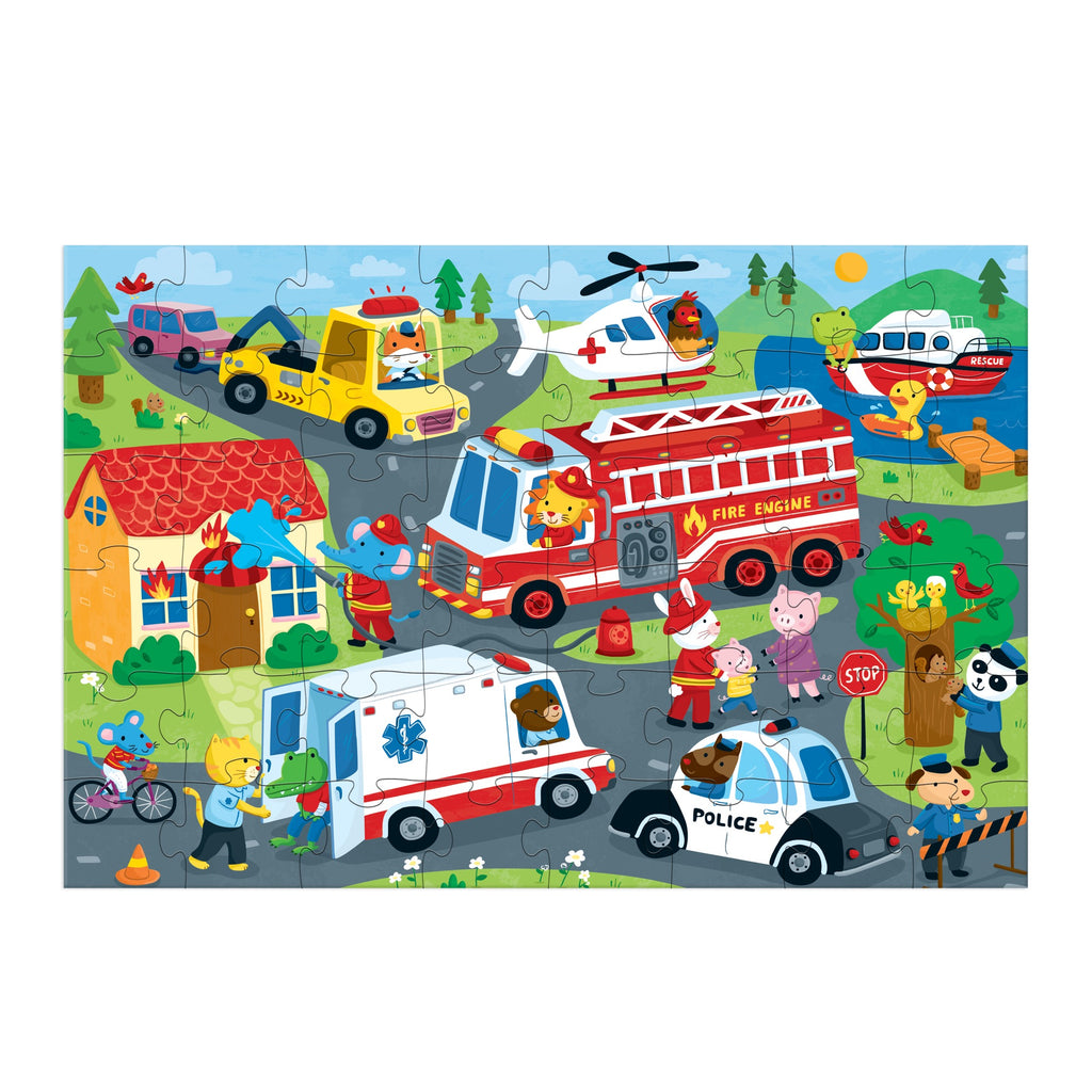 Rescue Vehicles 48 Piece Giant Floor Puzzle