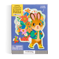 Bunny Bouquet 48 Piece Scratch & Sniff Shaped Mini Puzzle