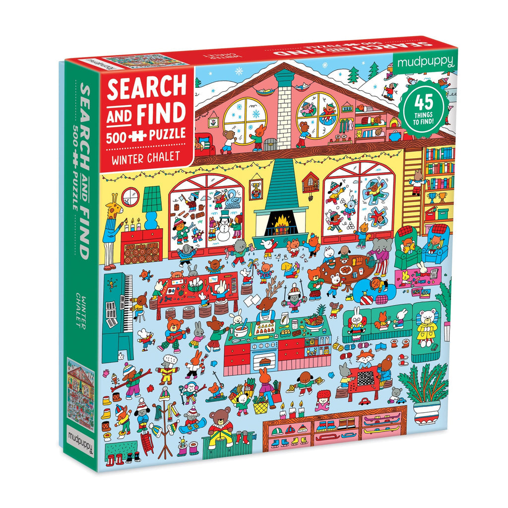 Winter Chalet 500 Pc Search & Find Puzzle