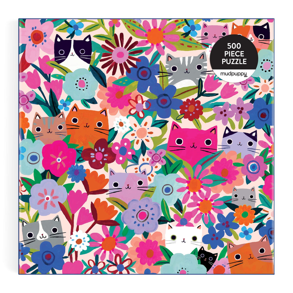 Blooming Cats 500 Piece Family Puzzle