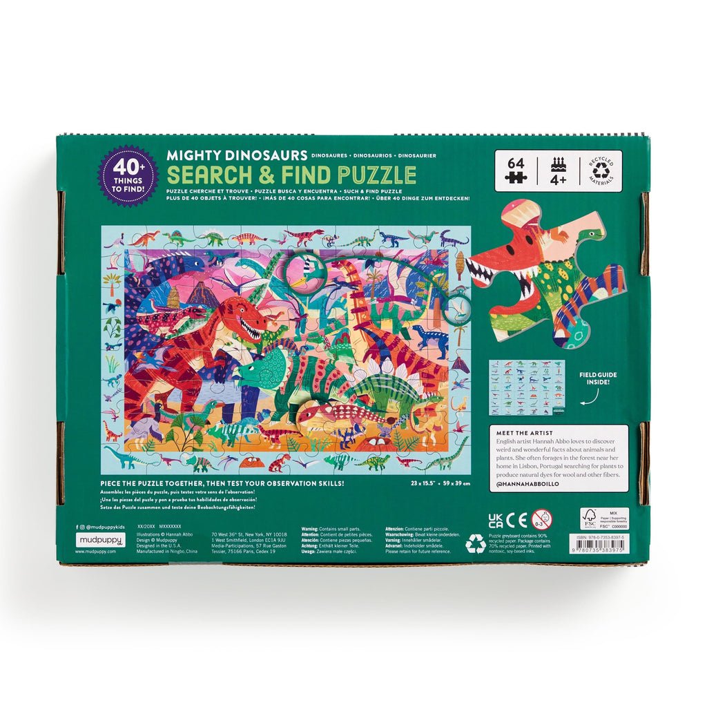 Mighty Dinosaur 64 Piece Search & Find Puzzle