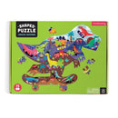 Jurassic Skatepark 75 Piece Shaped Scene Puzzle