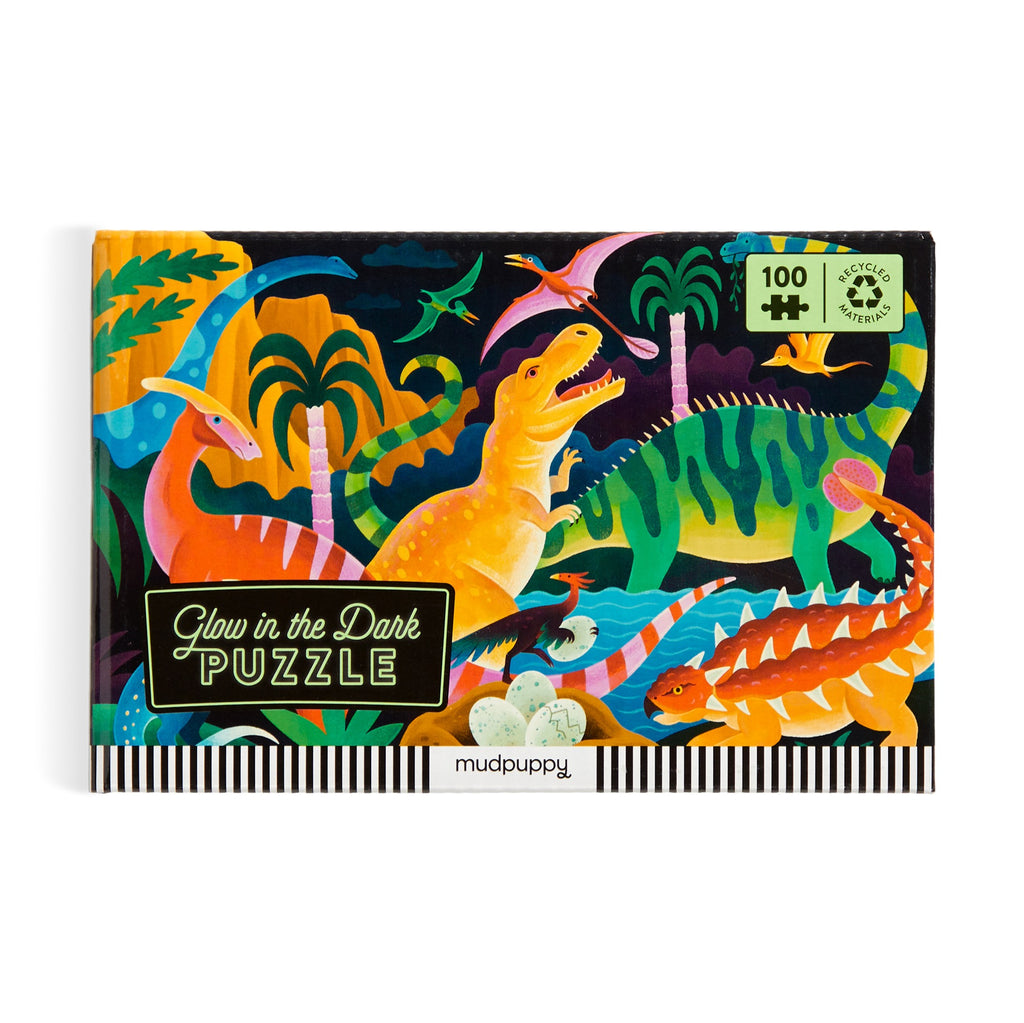 Dinosaur Park 100 Piece Glow in the Dark Puzzle