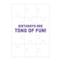 Construction Site Birthday Greeting Card Puzzle