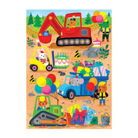 Construction Site Birthday Greeting Card Puzzle