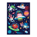 Cosmic Party Greeting Card Puzzle