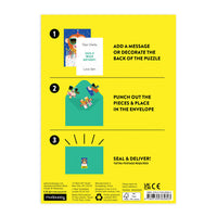 Monkey Cake Greeting Card Puzzle