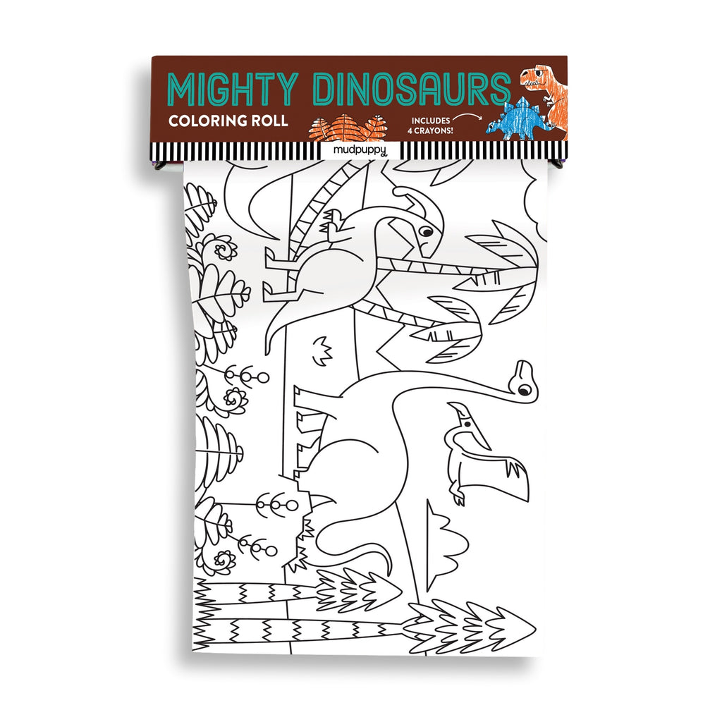 Mighty Dinosaurs Mini Coloring Roll