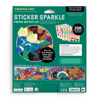 Dinosaur Land Sticker Sparkle Poster Activity Kit