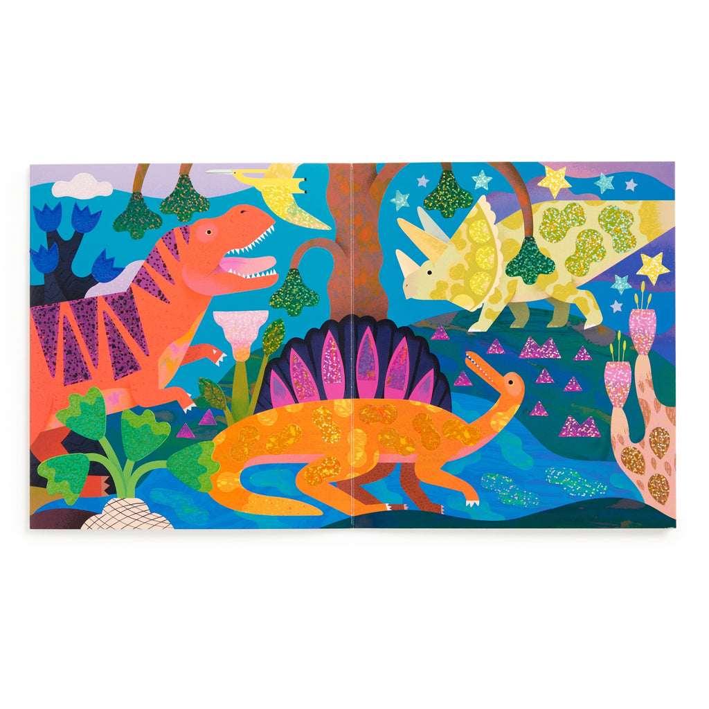 Dinosaur Land Sticker Sparkle Poster Activity Kit