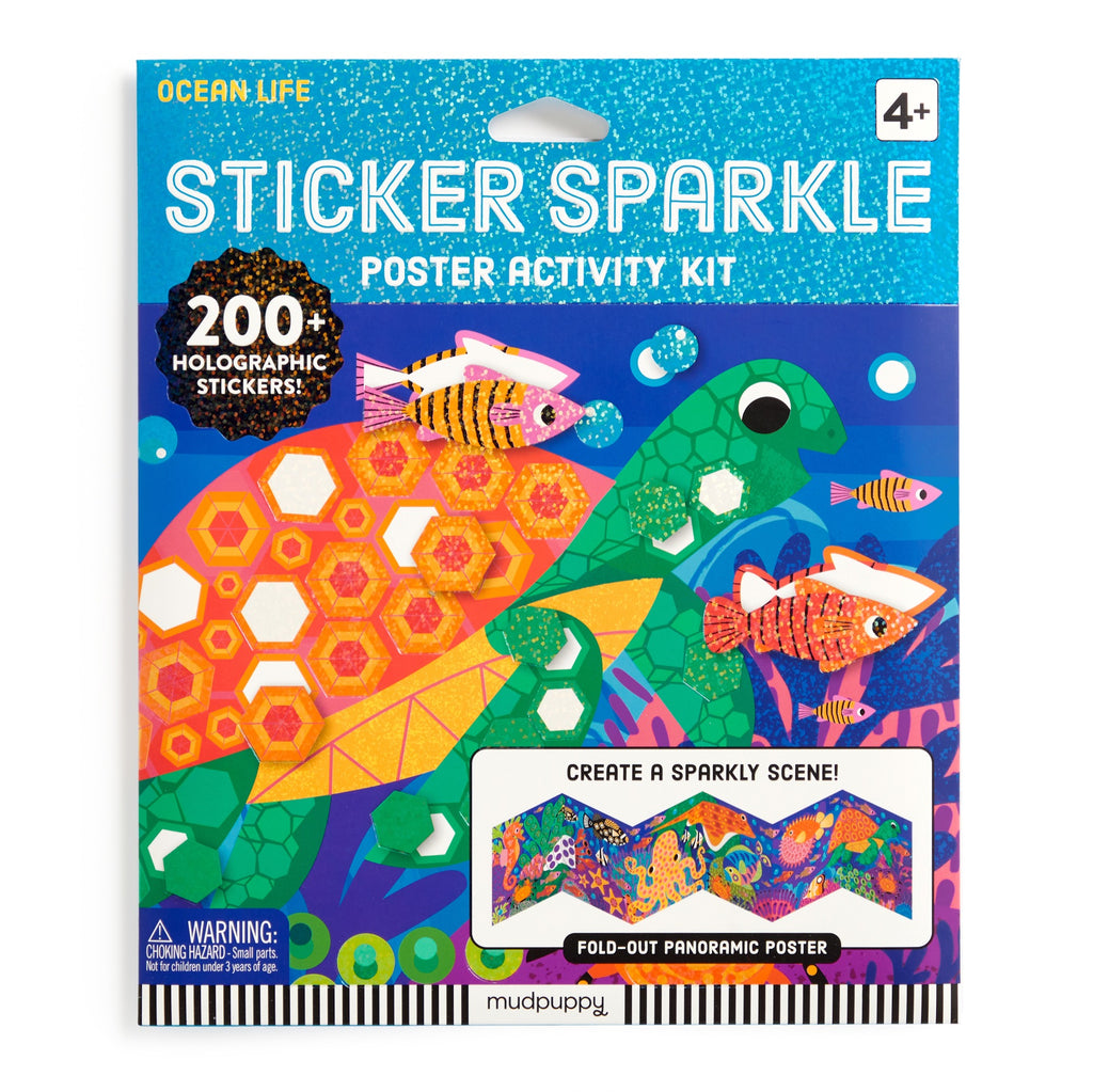 Ocean Life Sticker Sparkle Poster Activity Kit