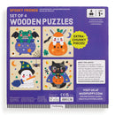 Halloween Set of 4 Wood Puzzles