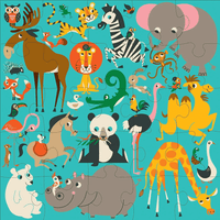 Animals of the World Jumbo Puzzle