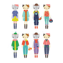 Cat Fashion Magnetic Dress-up
