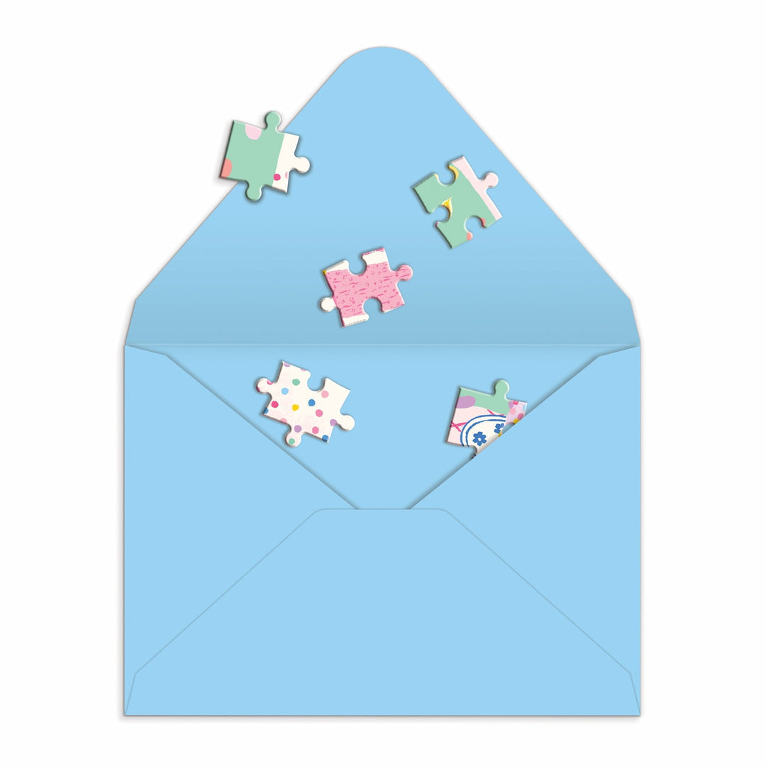 Confetti Birthday Cake Greeting Card Puzzle