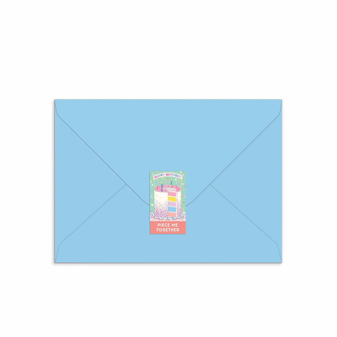 Confetti Birthday Cake Greeting Card Puzzle