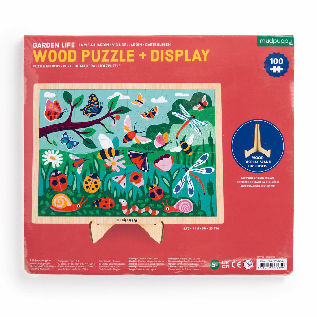 Garden Life 100 Piece Wood Puzzle + Display