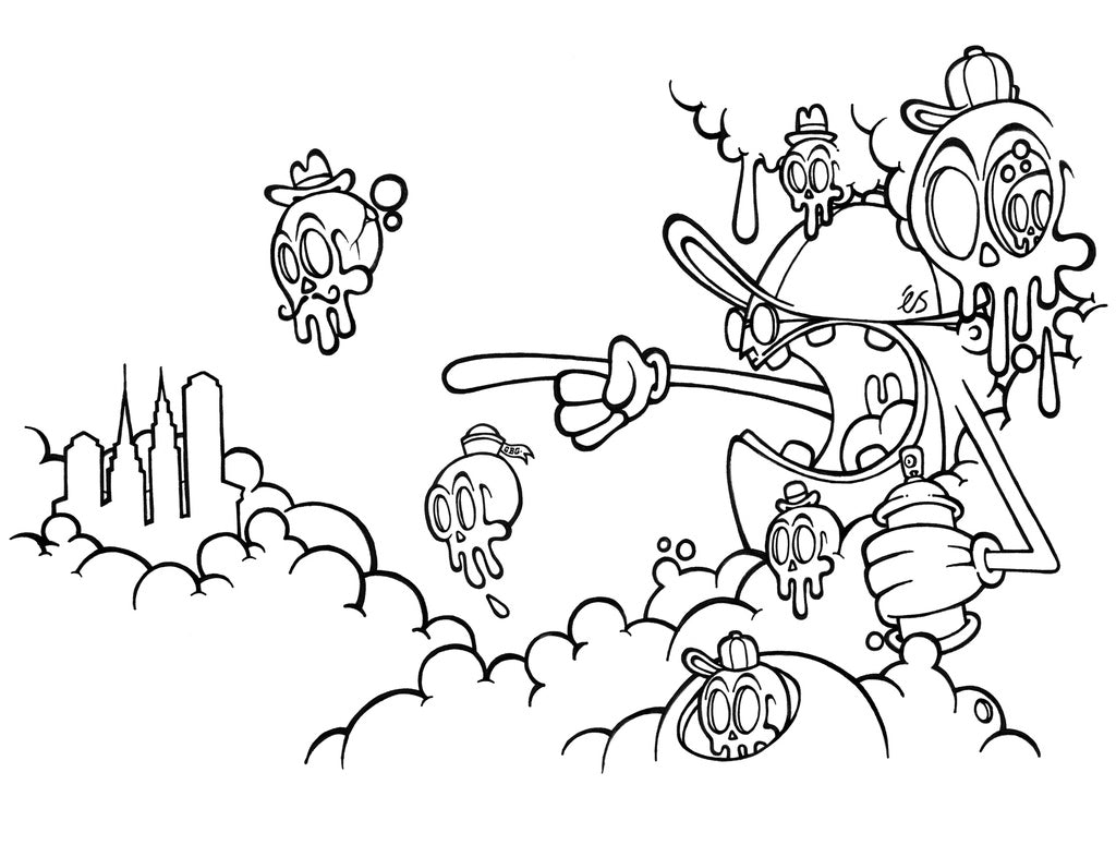 Graffiti Coloring Book Vol. 2: Characters