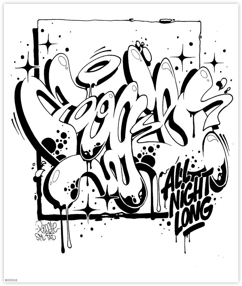 Graffiti Style Coloring Book