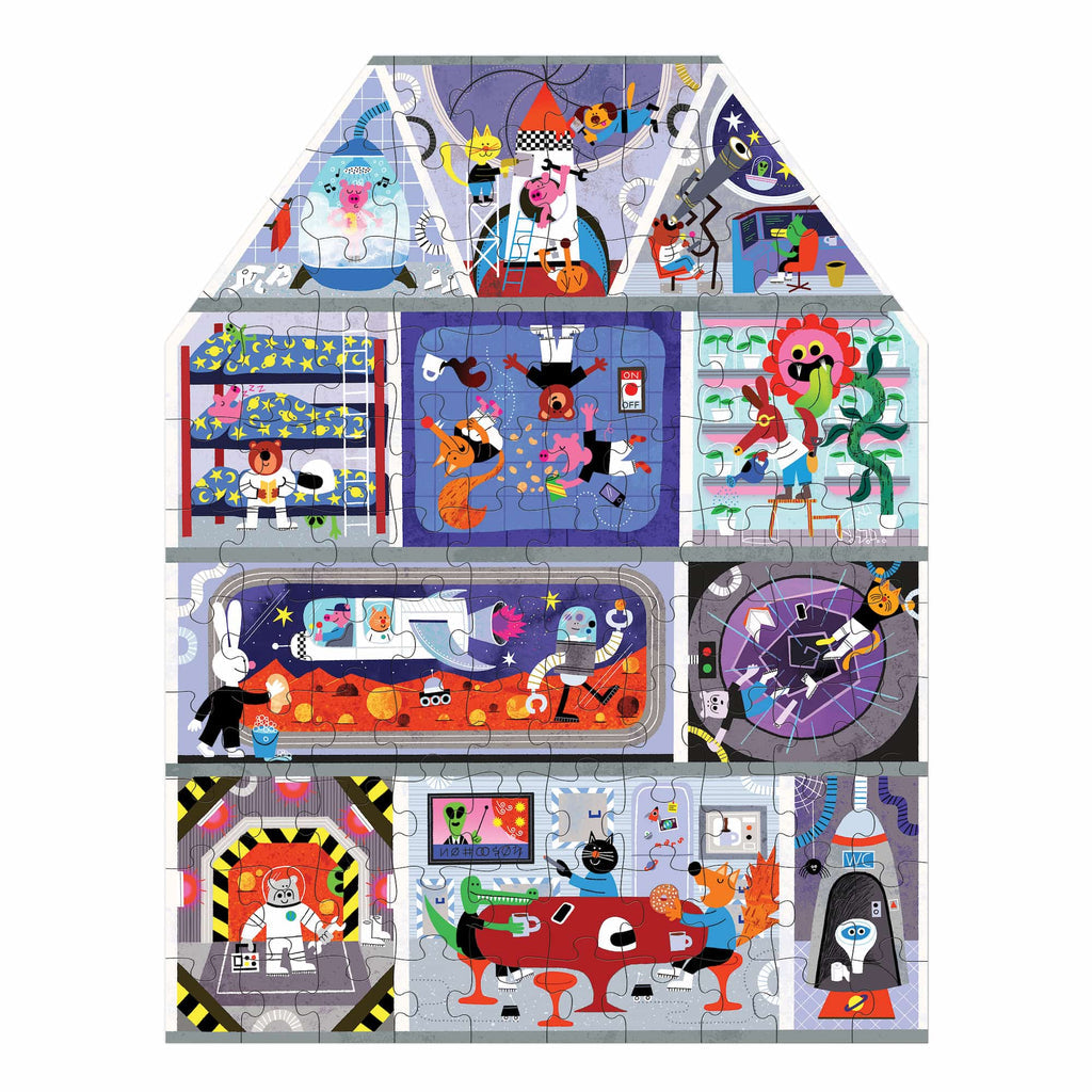 House on Mars 100 Piece House-Shaped Puzzle