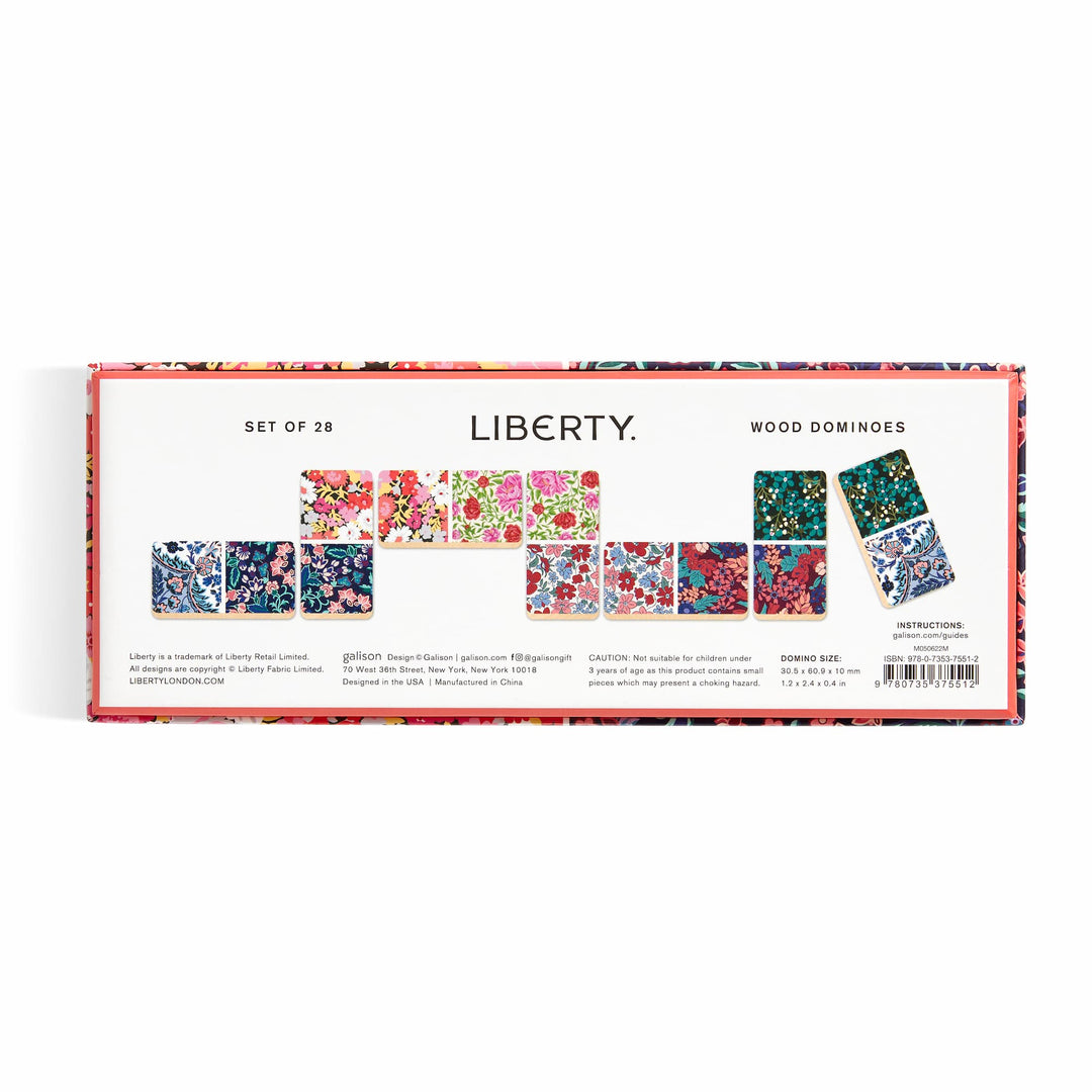 Liberty Floral Wood Domino Set