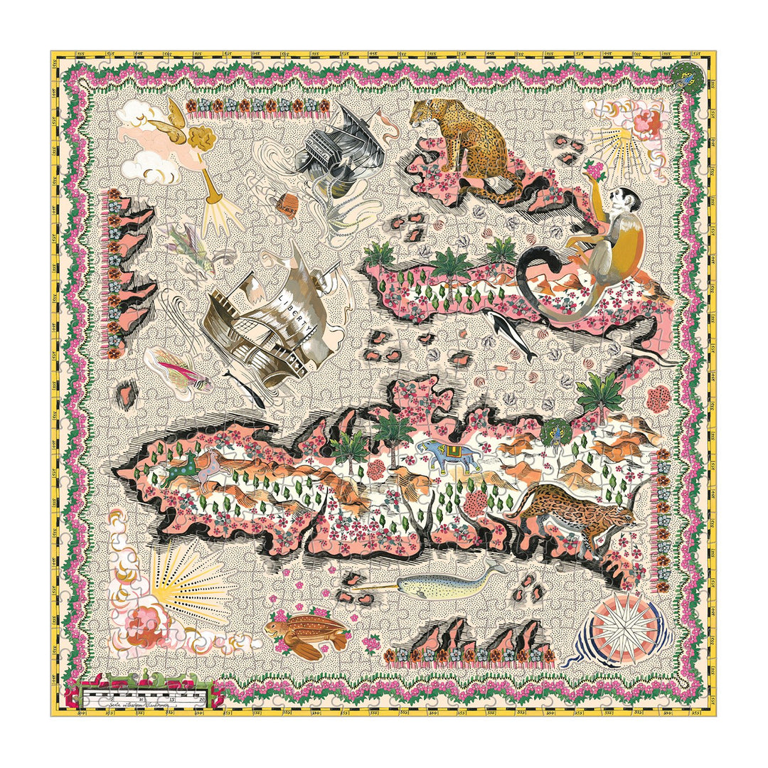 Liberty London Maxine Double-Sided 500 Piece Jigsaw Puzzle