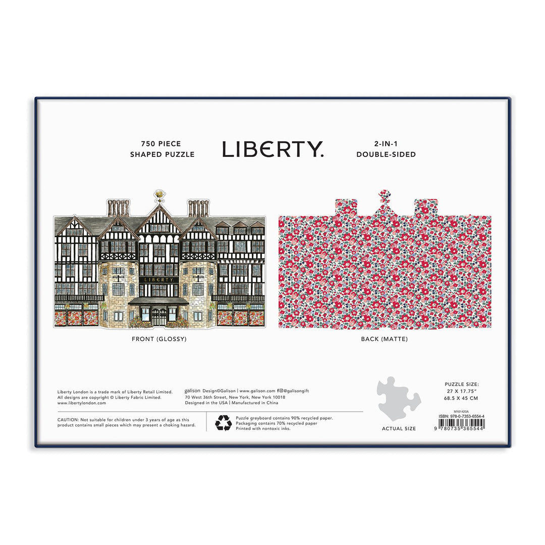 Liberty London Tudor Building 750 Piece Shaped Jigsaw Puzzle