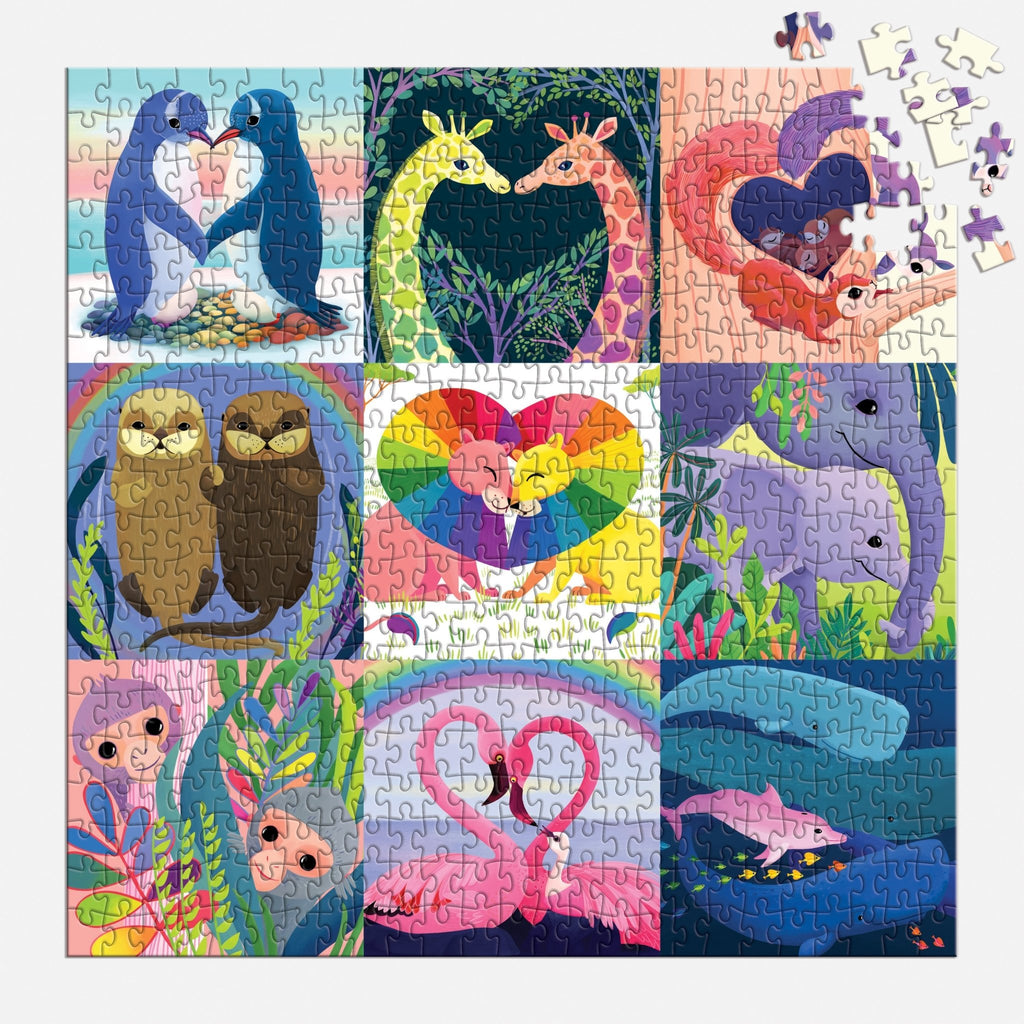 Love in the Wild 500 Piece Family Puzzle
