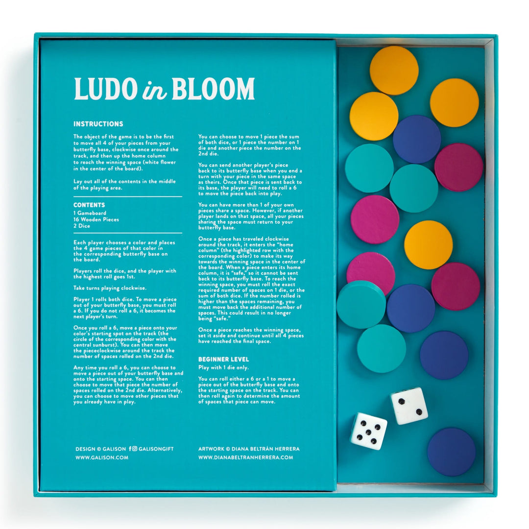 Ludo In Bloom Classic Board Game Set