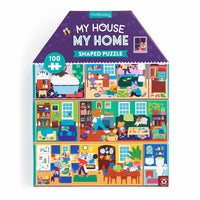 My House, My Home 100 Piece House-Shaped Puzzle