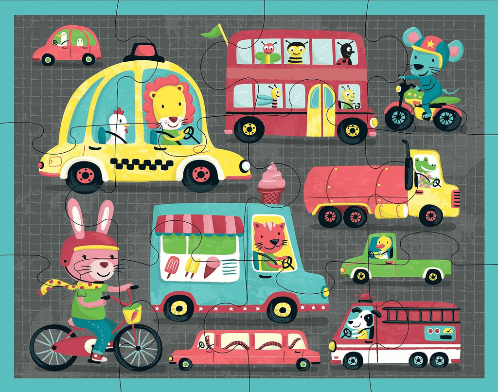 On the Road 12-Piece Pouch Puzzle